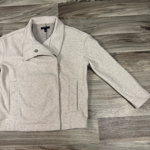 Banana Republic Melton Moto Jacket in Oatmeal Size Small - Picture 4 of 8